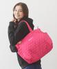 Heart Quilted 2-Way Tote 103244053001 Pink One Size