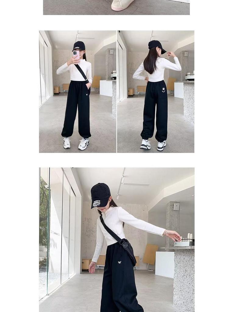 2025 Trendy Wide-Leg Casual Pants for Girls - Autumn Collection