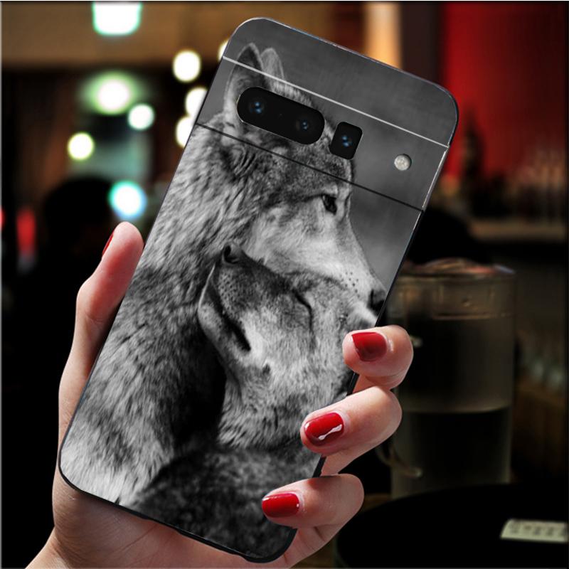 Handyhülle für Google Pixel 7 Pro 7 6A 6 Pro 5A 4A 3A Pixel 4 XL Pixel 5 6 4 3 XL 3A XL 2 XL Classic Cool Wolf Case Funda