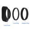 Haoge Square Metal Lens Hood with 49mm Adapter Ring for Fujifilm FinePix and X100V Black LH-E3P Hollow-Out X100, X100S, X100T, X70, X100F, Cameras,