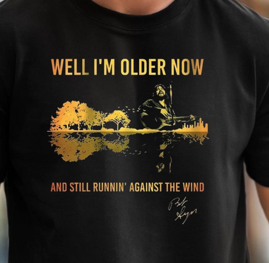 Against The Wind Lyric T-Shirt, Seger Inspired Tee, Classic Rock Shirt 4XL