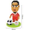 (M.SALAH, 451ks) Fotbalový Hráč Hvězda Mini Diamant Stavebnice Diy Cihla Dětský Dárek Hračka