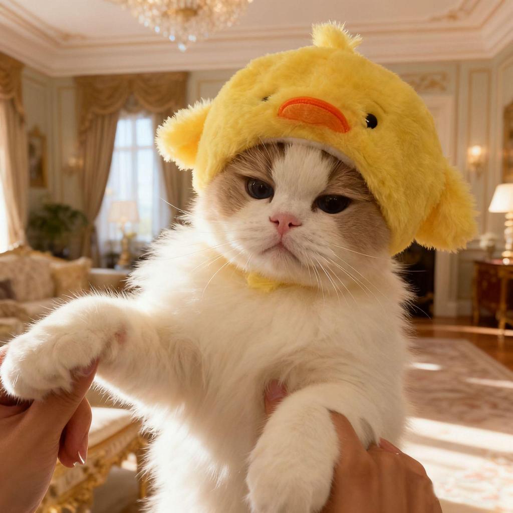 Przytulna zimowa czapka dla zwierząt: Uroczy wzór kurczaczka dla kociąt i małych psów