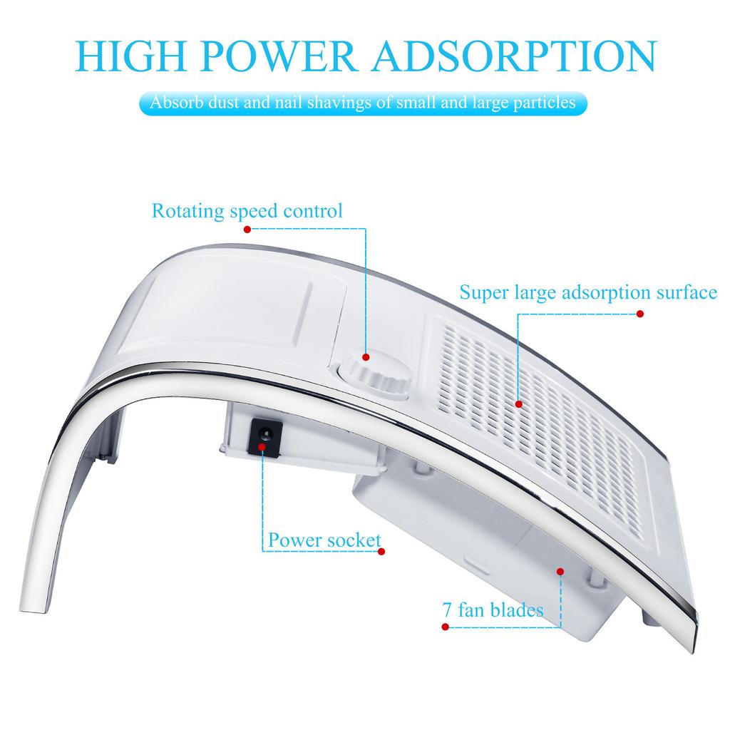 Vacuum Cleaner with Dust Bag for Nail 80W Professional Dust Extraction Powerful Vacuum Cleaner Nail Dust Extraction
