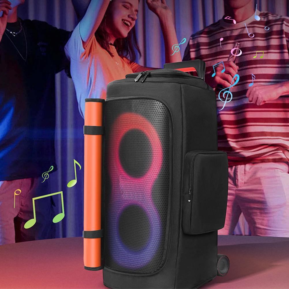 Portable Speaker Dust Case Waterproof Double-Sided Speaker Storage Bag Zipper Closure Speaker Carry Bag for JBL PARTYBOX 310/320