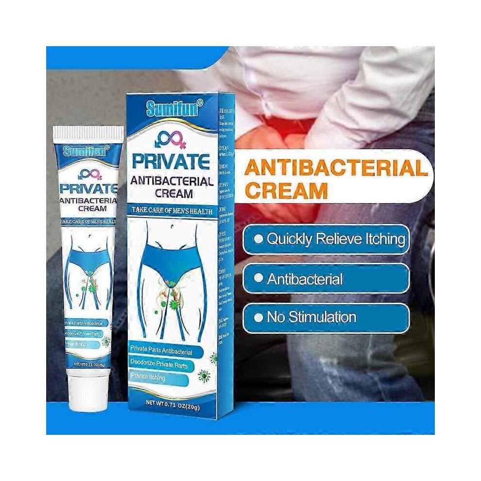 3Pcs Men's Anti-itch Cream, Private Care Cream, Anti-bacterial, Anti-itch And Deodorant 20g