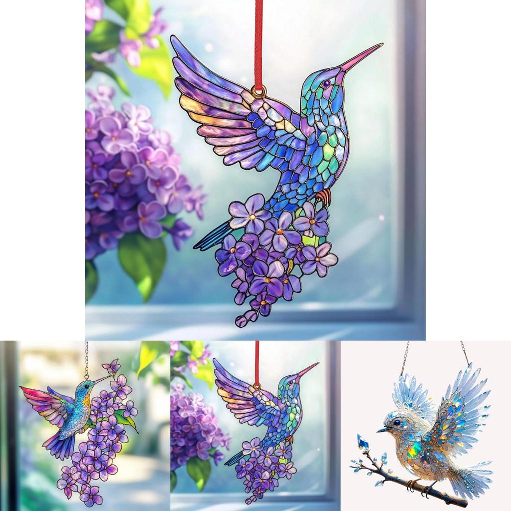 Cute Bird Acrylic Wall Decoration For Living Room And Garden Festive Decor Gift