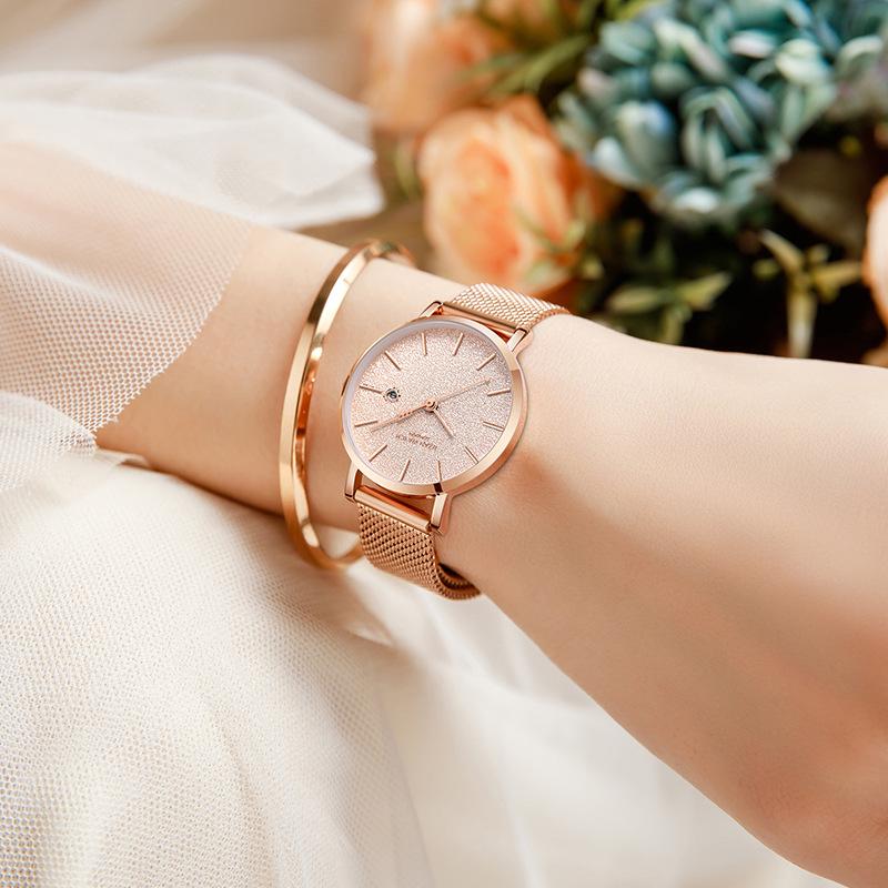 Valentine's Day Gift Women's Luxury Waterproof Starry Sky Watch Set