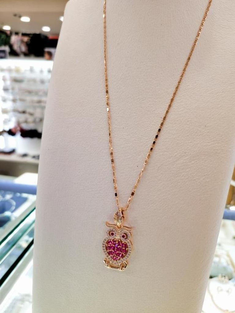 Atria Luxury Owl N Necklace JTONEFR0025PK