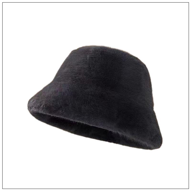 Versatile Women s Winter Ear Hat - Fashionable Faux Mink Fur Bucket Hat