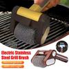 350RPM Electric Roller Grill Brush with Replaceable Brush Head Stainless Steel Grill Cleaner Rechargeable Barbecue Cleaner Tools