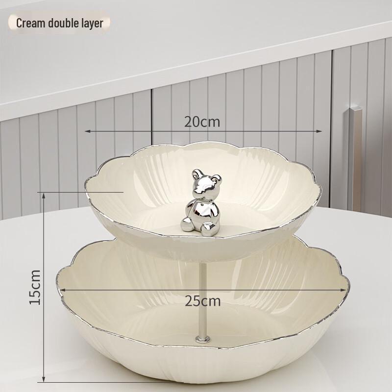 Abay Three-Tier Fruit and Snack Tray