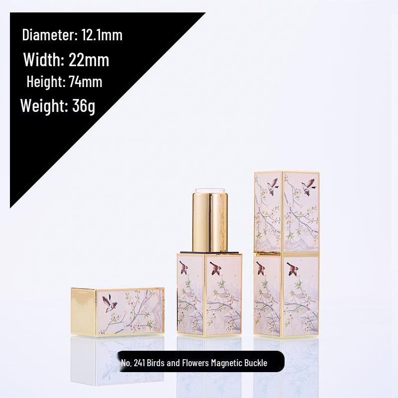 

Туба для помады в китайском стиле «Сделай сам» - Рельефный дизайн «Цветы и птицы» 4g Capacity