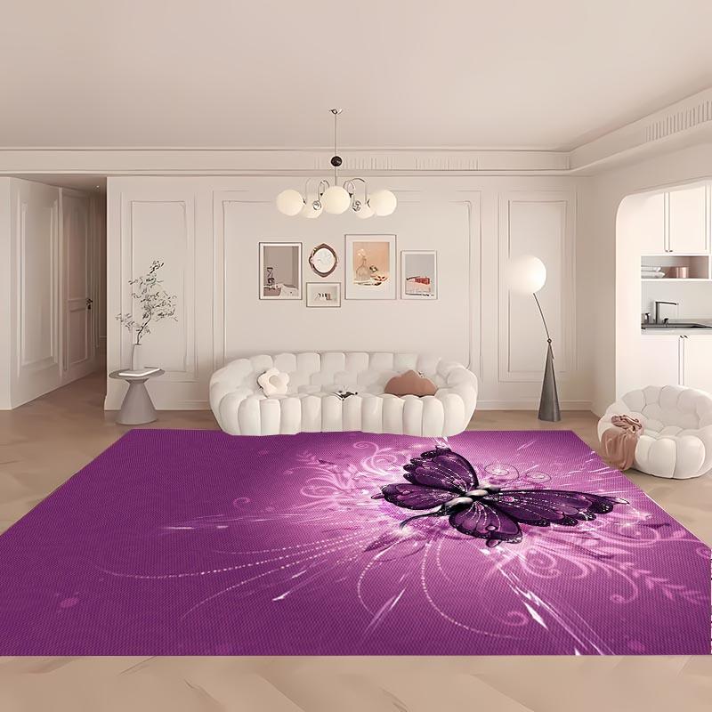 3D Beautiful Butterfly Large Area Carpet for Living Room Cartoon Kids Bedroom Sofa Doormat Floor Tapete Anti-slipDecor Alfombra