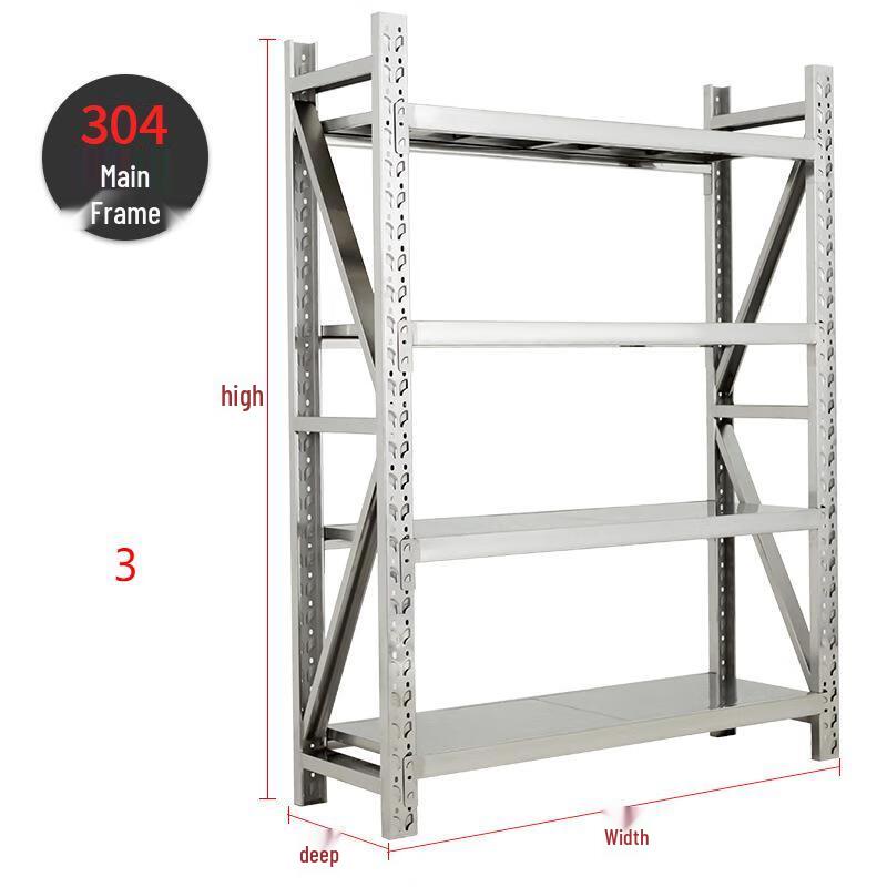 WEZHO 304 Stainless Steel Commercial Storage Shelf