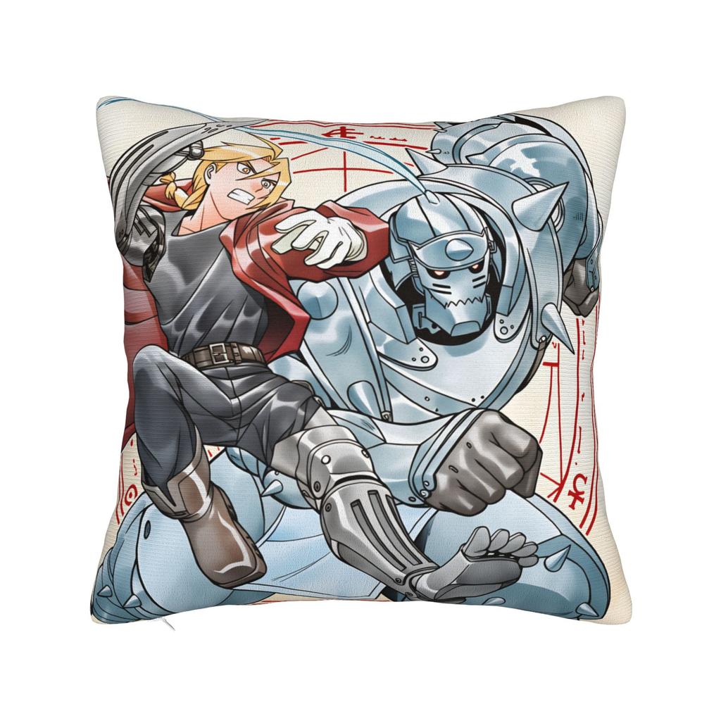 Pillow Cover Full Metal Alchemist  Funny Pillow Case For Chair Sofa Home Decor Pillowcases