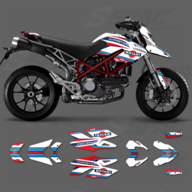 SPACE Custom Motorcycle Graphics For DUCATI HYPERMOTARD 796 1100 Decal Stickers Kits 004