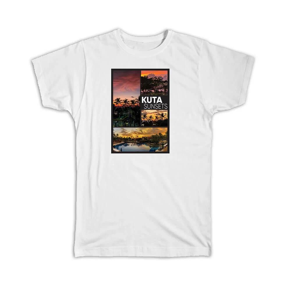 Gift T-Shirt : Bali Kuta Sunsets Indonesia Photo Composition 3XL