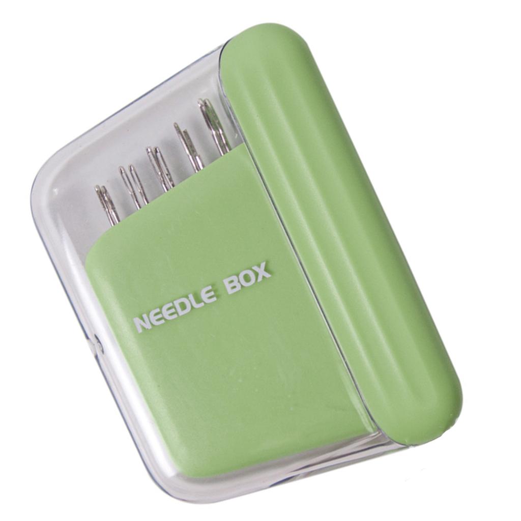 10Pcs Hand Sewing Needle Set with Magnetic Needle Holder Storage Box and Needle Threader for Sewing Quilting Needlework