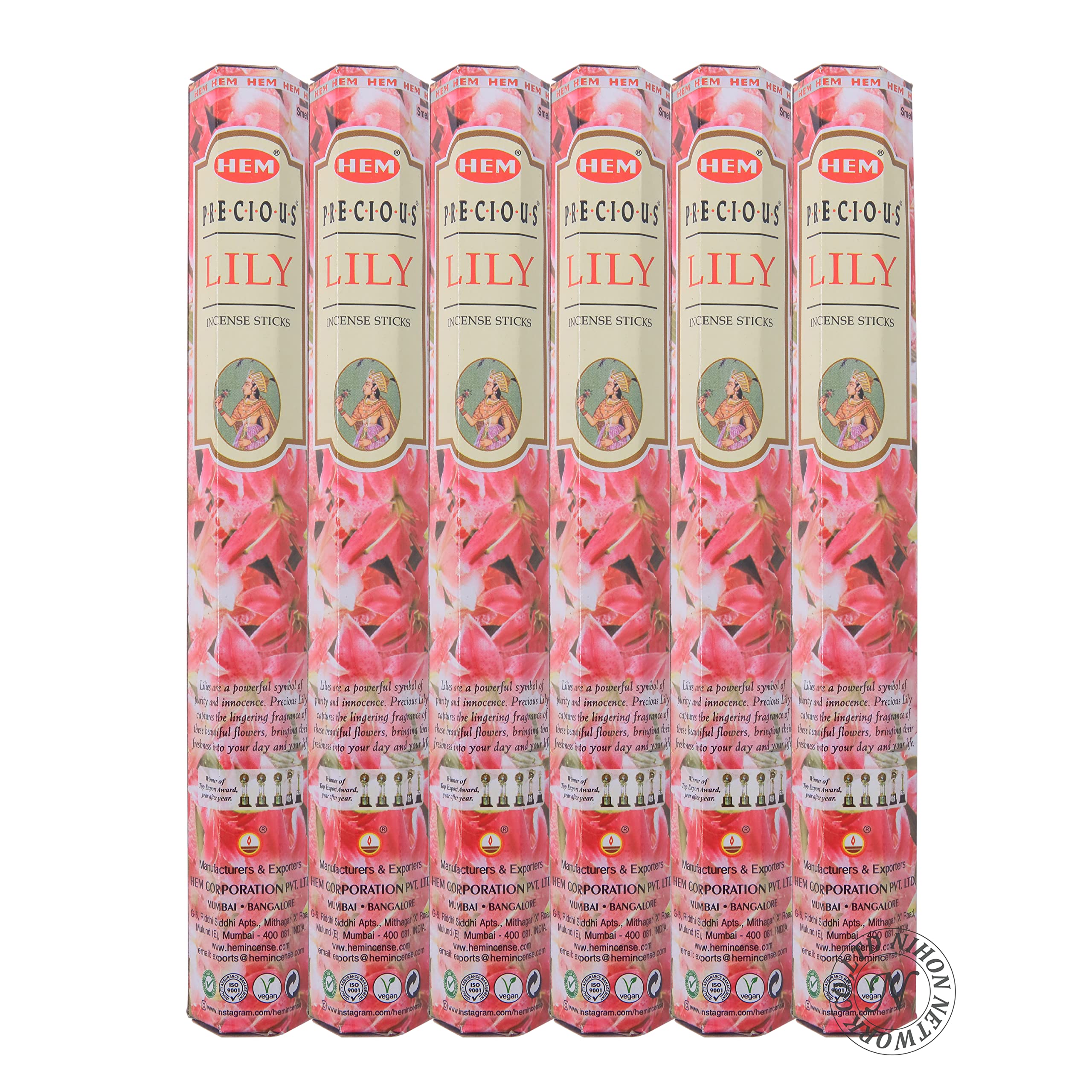 

HEM hexagonal incense 6 pieces Lily