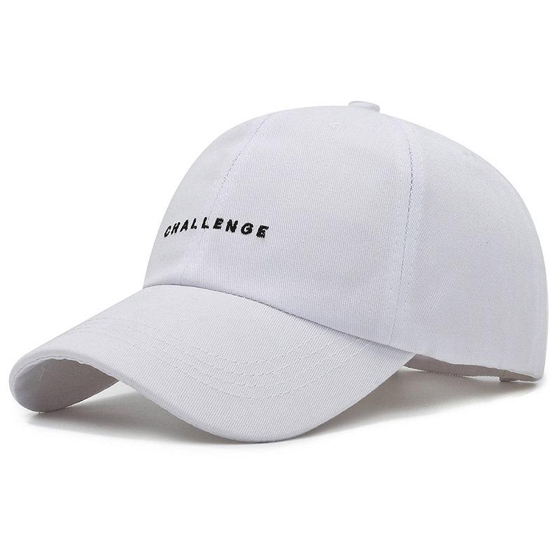 Challenge Letter Embroidered Duckcap Hat Shade Couples Outdoor Breathable Sports