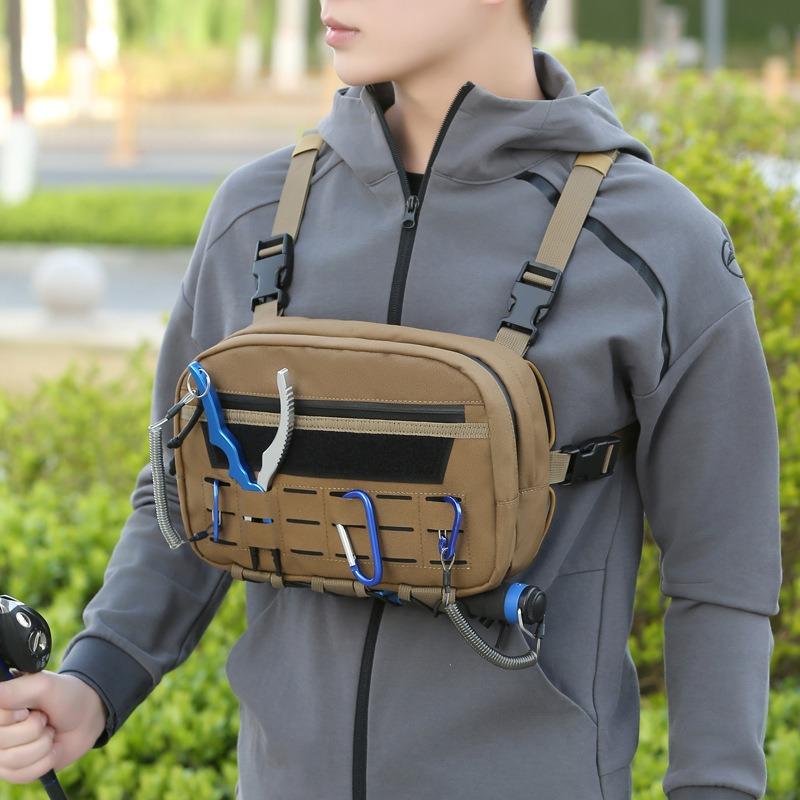 Camping Tactical Vest Backpack, Chest Bag, Casual Sports Multi-functional Backpack