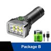 5PCS 6 LEDs Flashlight Rechargeable Mini Torch High Brightness Power Display Outdoor Lighting for Outdoor Lighting Camping Emergency