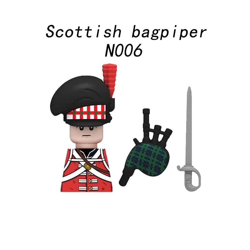 

Средневековые солдаты наполеоновских войн Фигурки Военные MOC Строительный блок Рыцари Британский Французский Фузилер Винтовки Оружие Детская игрушка