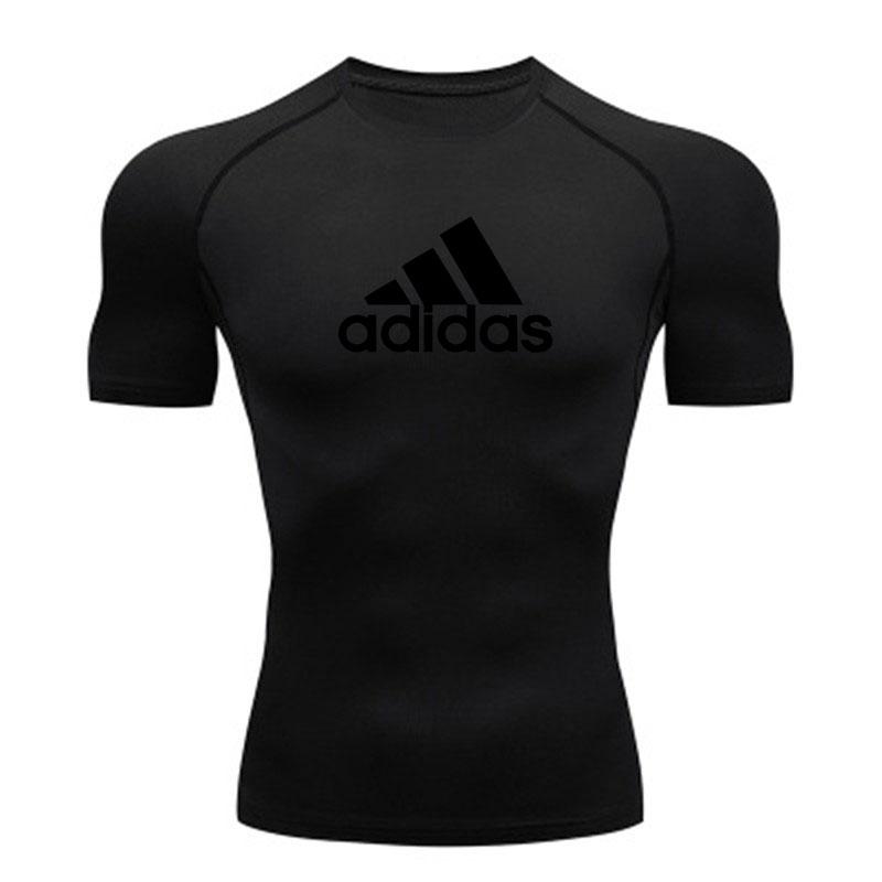 Men's Quick Dry Compression Athletic Tight Fit Shirts Breath