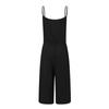 Women Casual Sleeveless V Neck High Waisted Wide Playsuits Beach Jumpsuit