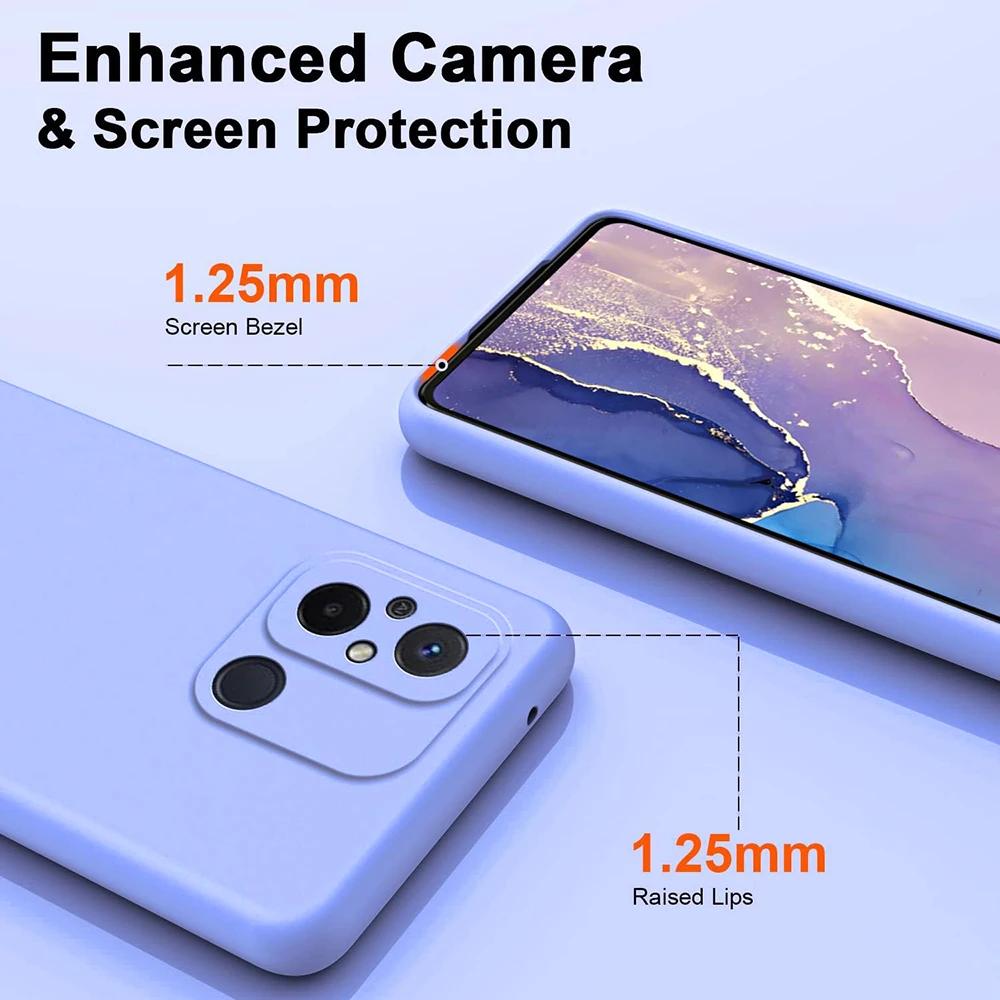 Liquid Silicone Case For Redmi Note 12S 12 Pro+ 4G 5G Luxury Shock-proof Cover For Xiaomi 12 Lite 13T 12T Pro Redmi 12 12C 13C POCO C65 Accessory