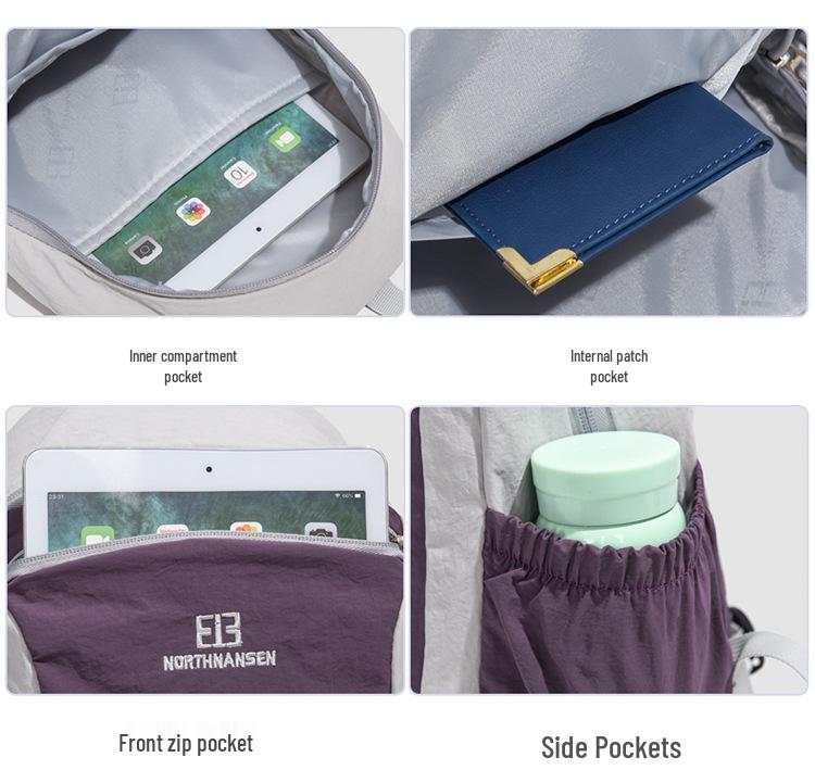 Colorblock Large Capacity Lightweight Sports Backpack - Versatile Casual Student Bookbag & Portable Shoulder Bag