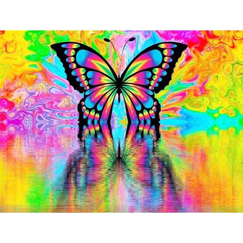 Diamond Painting Full Round Butterfly For Kids 5D Diy Diamond Embroidery Sale Animal Mosaic Handicraft