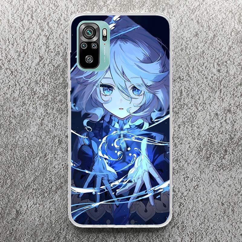 Cute Furina Genshin Impact Print Soft Case for Xiaomi Redmi Note 14 13 12S 11S Phone Shell 10 Pro Plus 11E 11T 12 11 10S 5G Cove