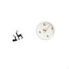 Elegant Resin Deer Figurine And Modern Wall Clock Set for Living Room Study Balcony Office Home