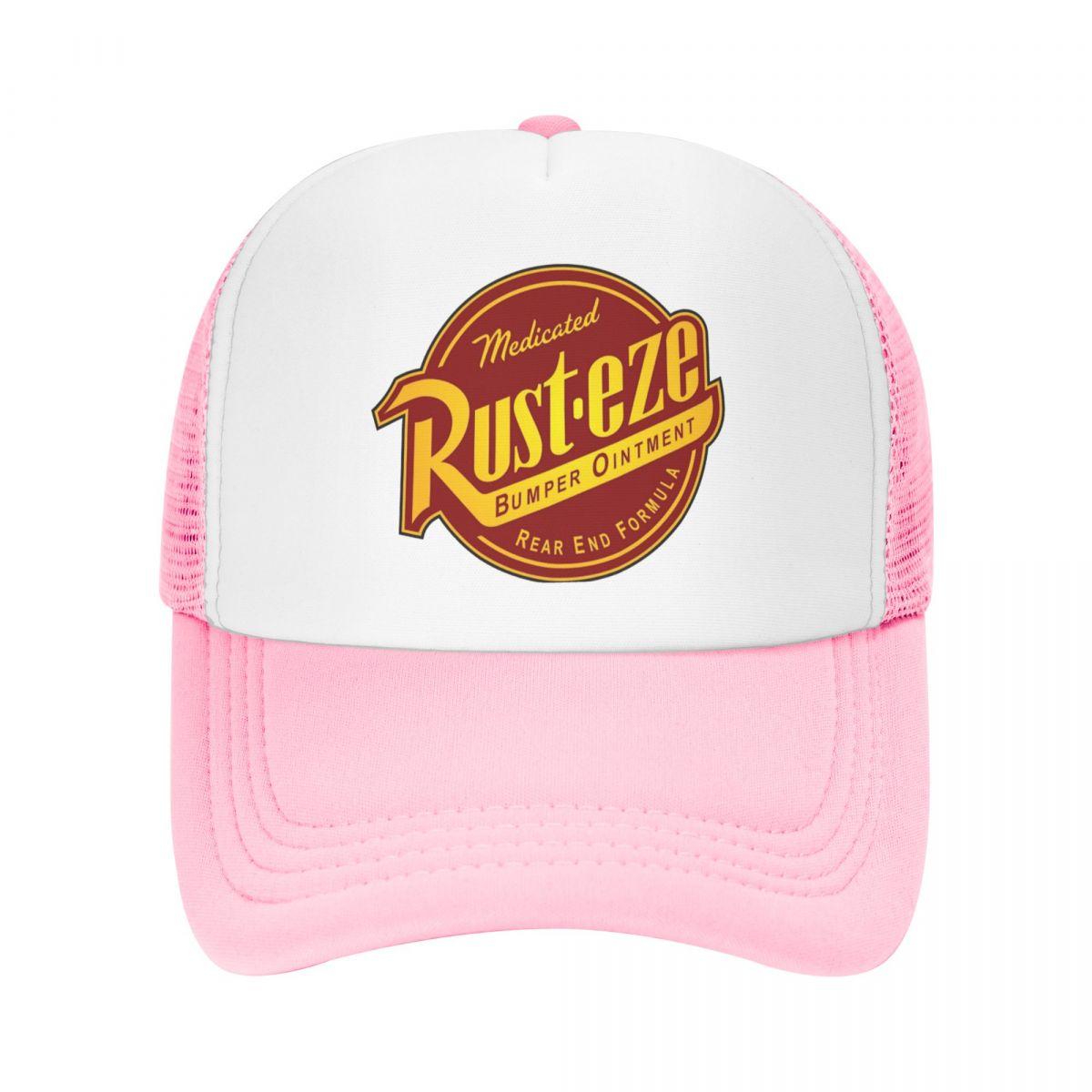 XIXIGO Cap Medicated Rust-eze Lightning McQueen Mesh Trucker Hat Trendy Zomer Ademend Mesh-rug Zonneklep Verstelbaar Voor Casual Hoofddeksels One Size