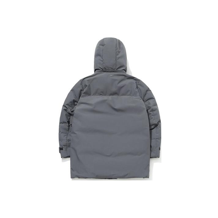 Li Ning Mid-Length Thick Warm Removable Hooded Sports Fashion Down Jacket Men Outerwear AYMQ247-3