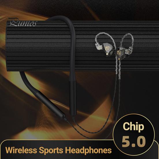 Căști Wireless BX-03 cu Anulare CVC a Zgomotului, Hi-Fidelitate, Ușoare, Compatibile Bluetooth 5.0, HiFi, Sport, cu Bandă de Gât, In-ear, pentru Fitness