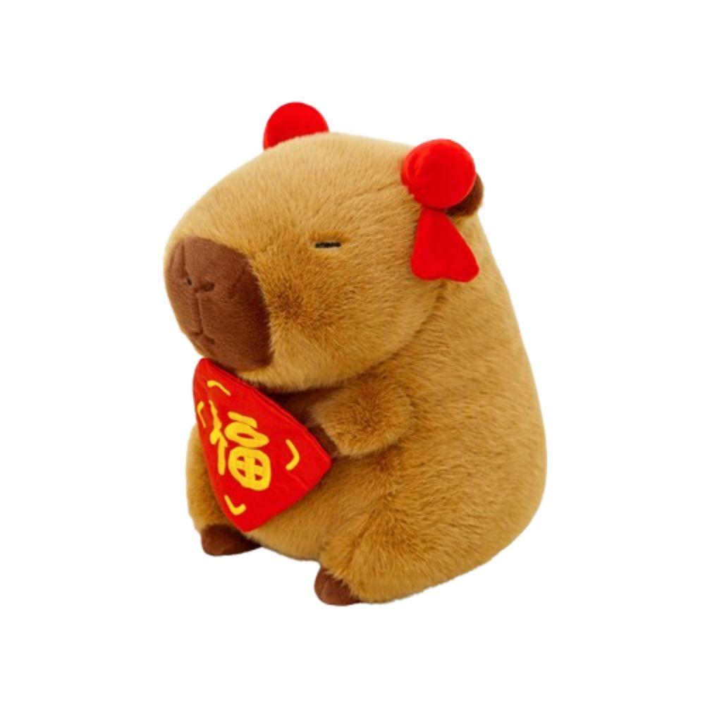 Stuffed Capybara Plush Doll Soft Stuffed Capybara Doll Kawaii Simulation Capybara Toy  Home Decor