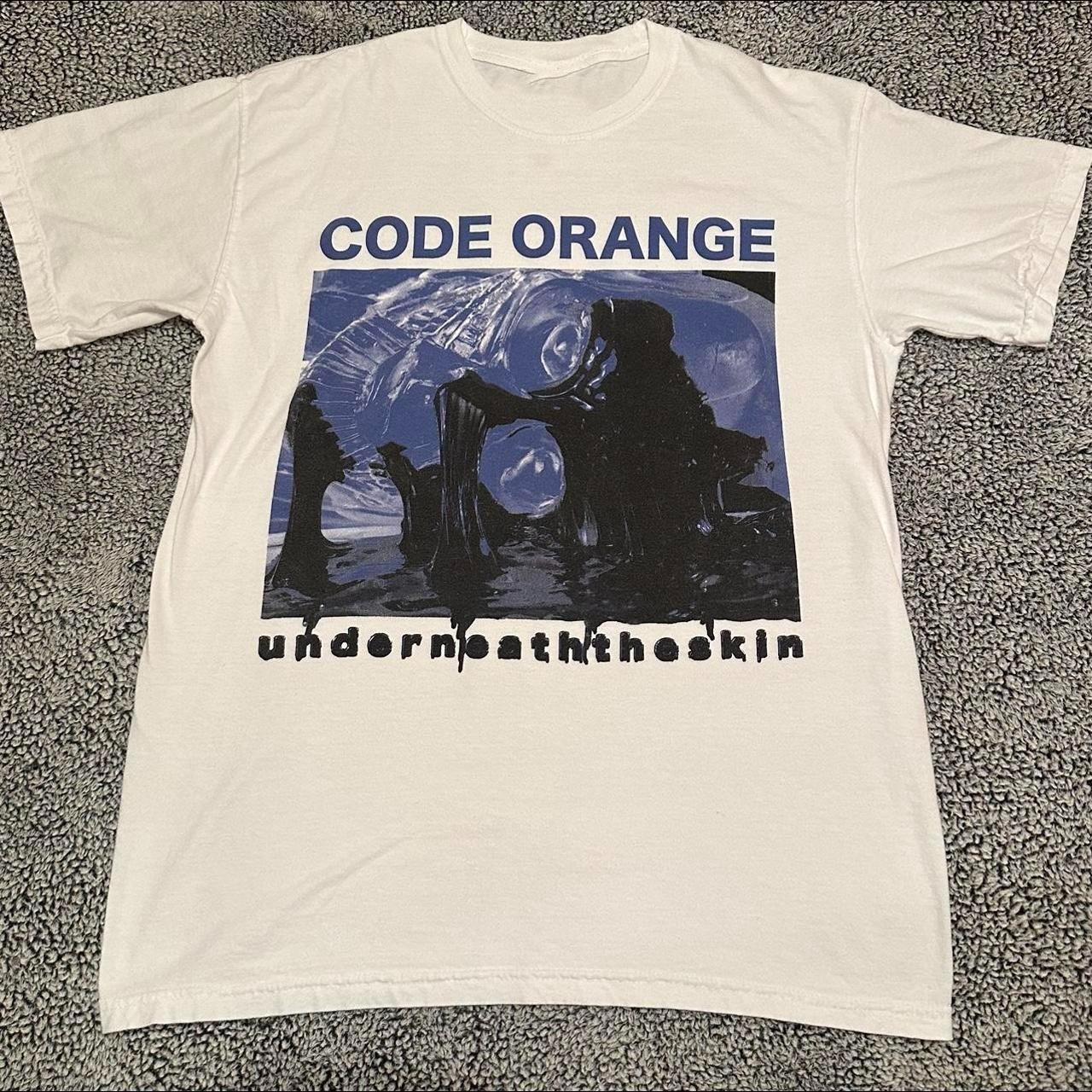CODE ORANGE Band Underneath The Skin Heavy Cotton White S-5XL T Shirt TU709 L