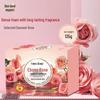 Ebony Rose Scent Soap 4x135g with Foaming Net: Unisex Shower, Face, and Hand Soap with Long-Lasting Moisturizing Fragrance.