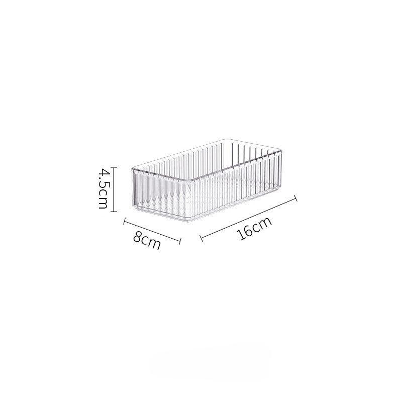 Drawer Storage Box Small Box for Separation and Organization Transparent PET Plastic Division Magic Tool