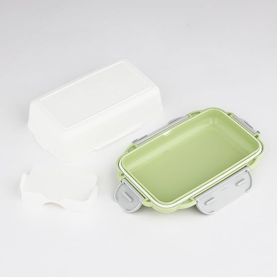 Bento Box Lunch Box 500ml Chiikawa Yellow, 4-Point Locking, Dishwasher Safe, Storage Container with 