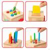Wooden Color Shape Sorting Toy Girls Boys Gift Observation Fine Motor Skills