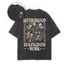 Harajuku Y2k Printed T-shirt Washed Oversized T Shirt Summer Short Sleeve Cotton Tees Tops Clothing