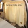Car Privacy and Sunshade Curtain for Baby Sleep: Front & Rear Partition, Anti-Peep Interior, and Windshield Protection.