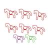 100PCS Horse Shaped Paper Clips Cute and Interesting Bookmark Clips for Office Documents Craft Makin