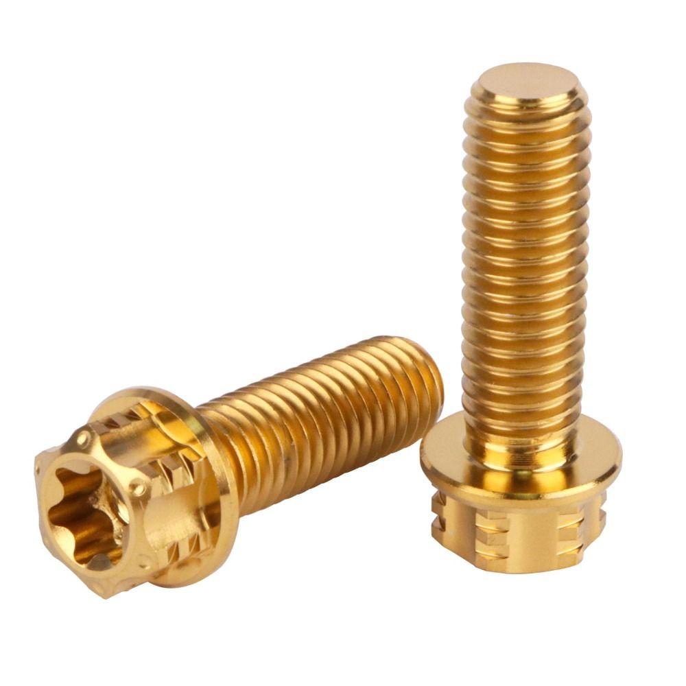 Decorative Screws GR5 Titanium Alloy Titanium Alloy Screws M8 20/25/30mm Fancy Screws Fancy Flange Screws