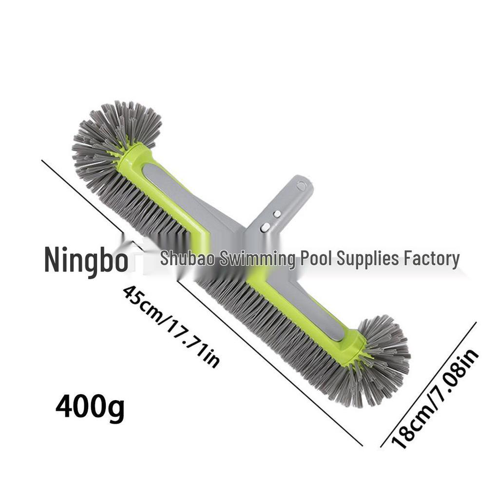 Aluminum Alloy Pool Corner Cleaning Brush with Universal Handle