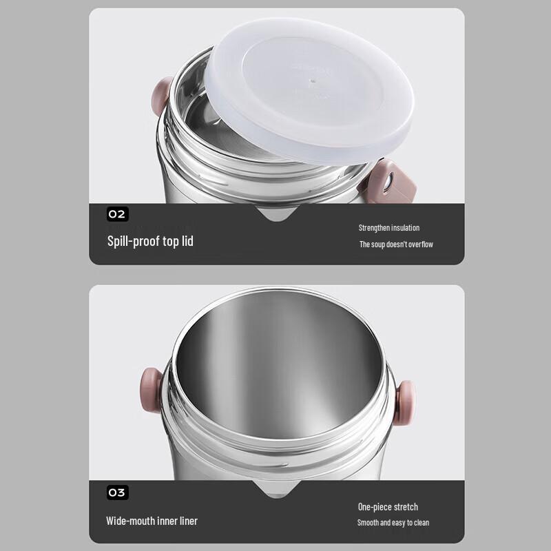 SUPOR Vacuum Insulated Stainless Steel Lunch Box